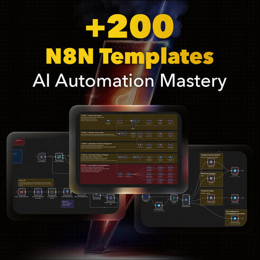 200+ N8N Templates - AI Automation Mastery: The Complete Artificial Intelligence Workflow Collection for Modern Businesses