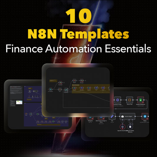 10 N8N Templates - Finance Automation Essentials: Professional Accounting, Invoicing & Financial Management Workflows
