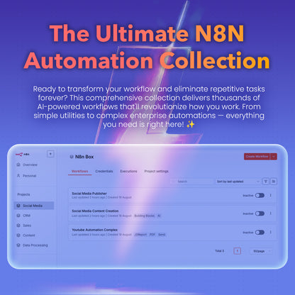 6,000+ Templates - The Ultimate N8N Automation Library 🚀 Every Workflow You'll Ever Need to Transform Your Business
