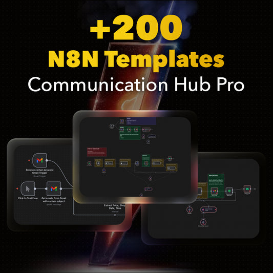 200+ N8N Templates - Communication Hub Pro: Advanced Multi-Platform Messaging & Notification Automation Suite